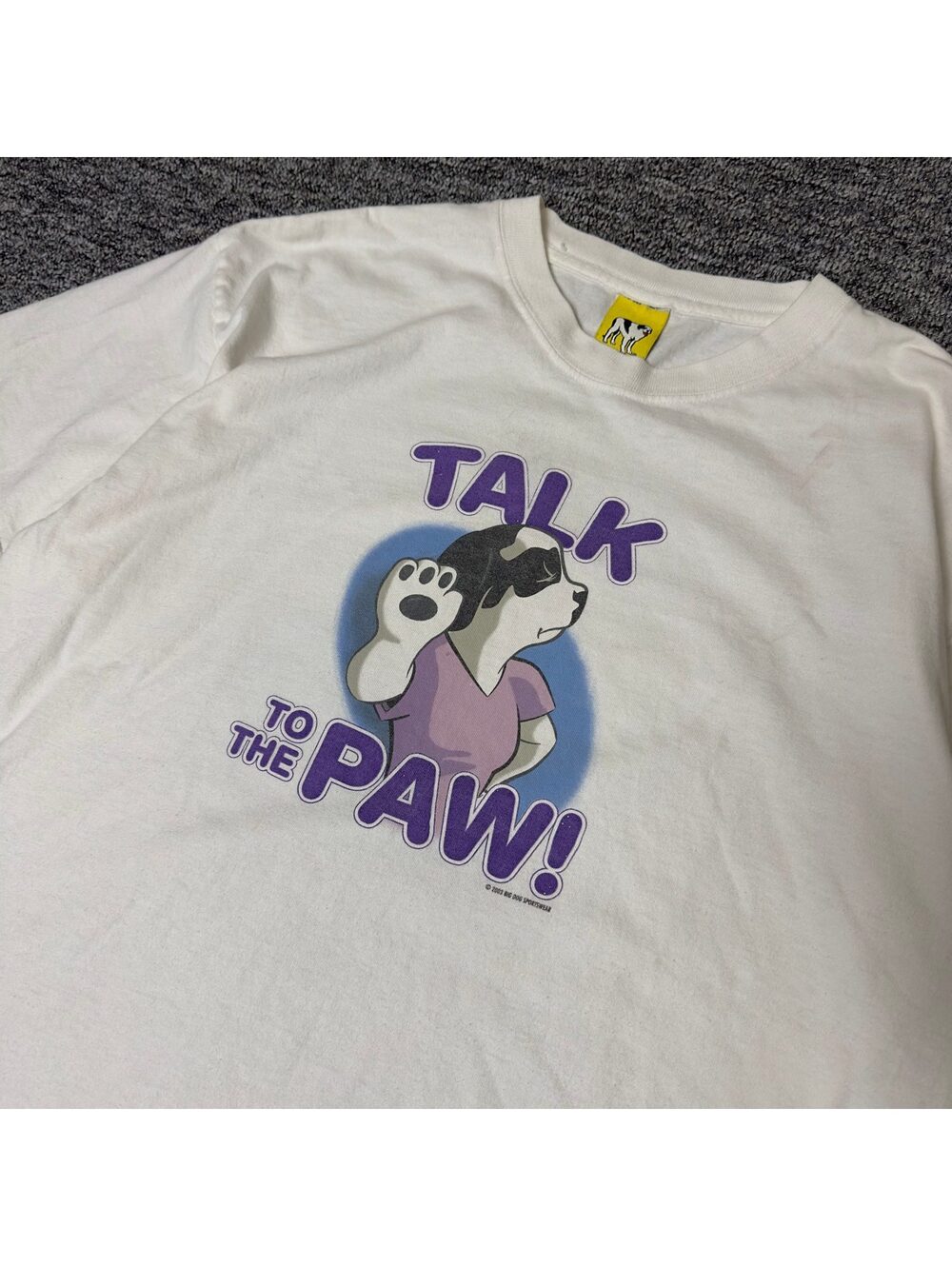 Big Dogs Talk To The Paw 2003 Graphic Tee Mens L White